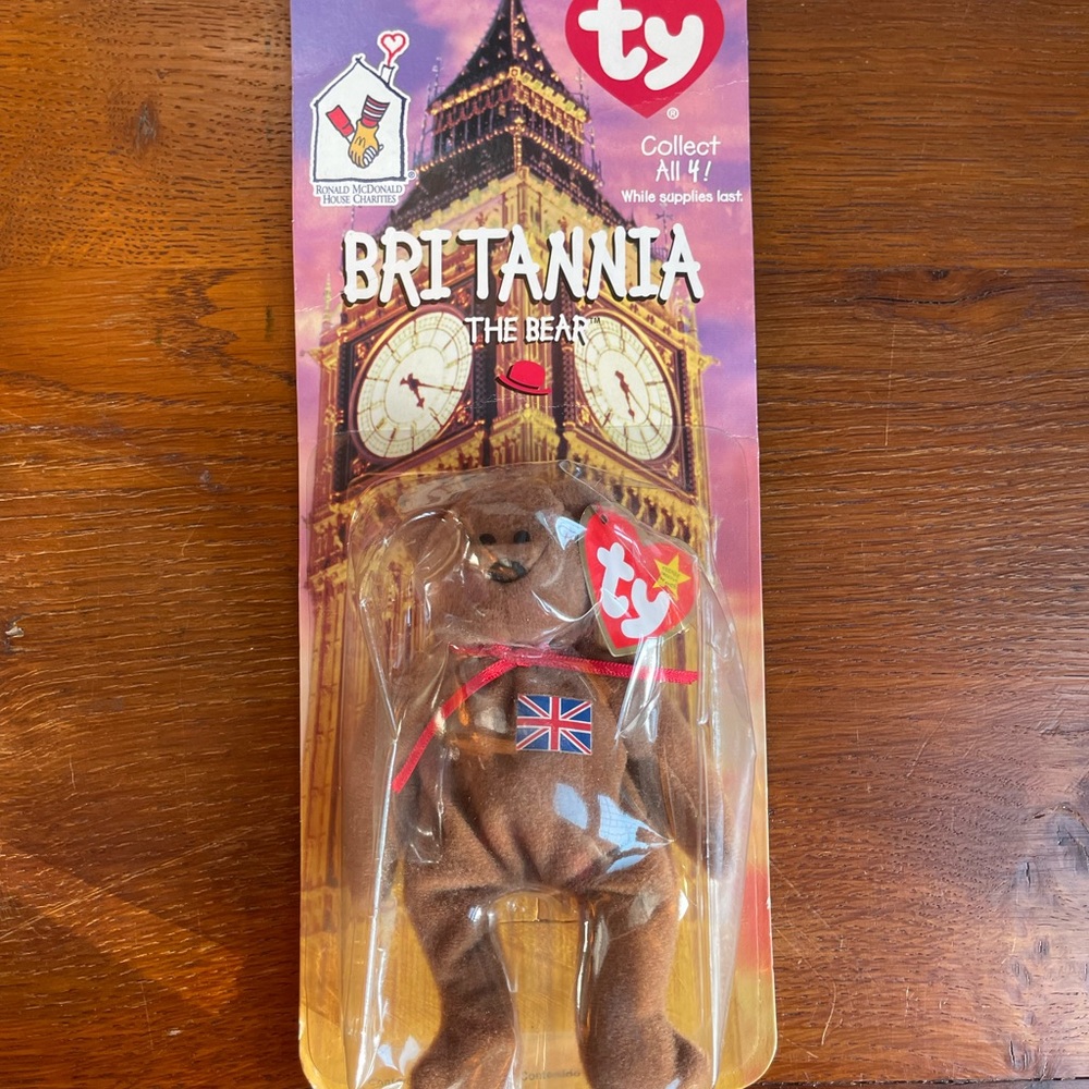 Original 1997 Britannia the Bear McDonalds
toy. OakBrook.